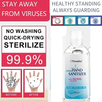 

100MLCleaner Caulk Alcohol Free Foaming Hand Sanitizer Pump No Rinse Hand Soap Sanitiser hand gel Prevent