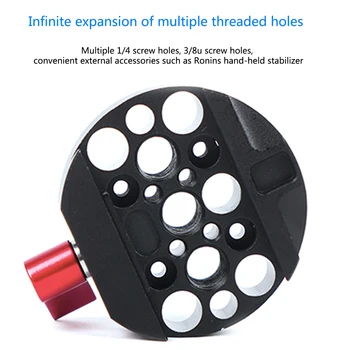 

Adjustable Mini Easy Use Gimbal Stabilizer Multi Holes Transfer Attach Quick Plate Mount Rotatable Handheld For DJI Ronin MX