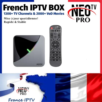 

A95X F3 Air Android 9.0 IPTV BOX Amlogic S905X3 1800+LIVE France UK Italy Arabic Beigium Dutch 1Year IPTV Subscription TV Box