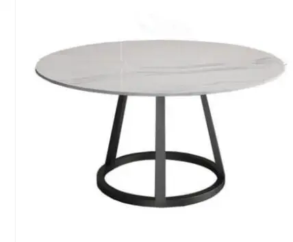 Мраморный стол Скандинавский современный простой обеденный столик комбинированная Таблица семейный стол свет роскошный Железный арт ресторанные столики и стулья