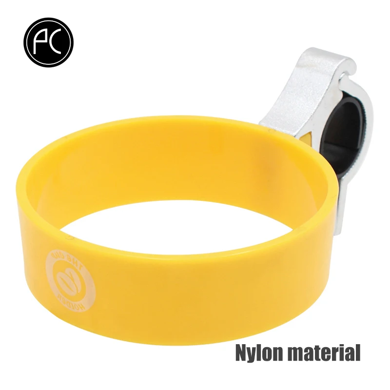 Nylon Yellow PCycling велосипедный держатель для кофейной чашки MTB дорожный велосипед держатель для бутылки нейлон алюминиевый сплав регулируемый Ретро стиль велосипедные аксессуары - Цвет: Nylon Yellow