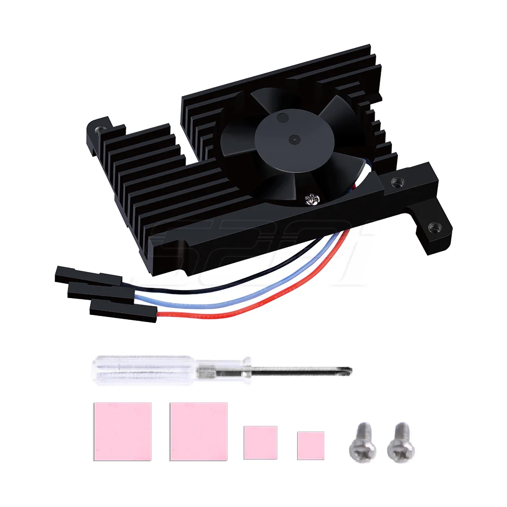 Ventilador de Refrigeração Cnc com Velocidade Ajustável Pwm Sink Kit Silencioso Ventilador para Raspberry pi b Não Inclui Placa pi Acessórios p/ quadro de demonstração - Imagem 2