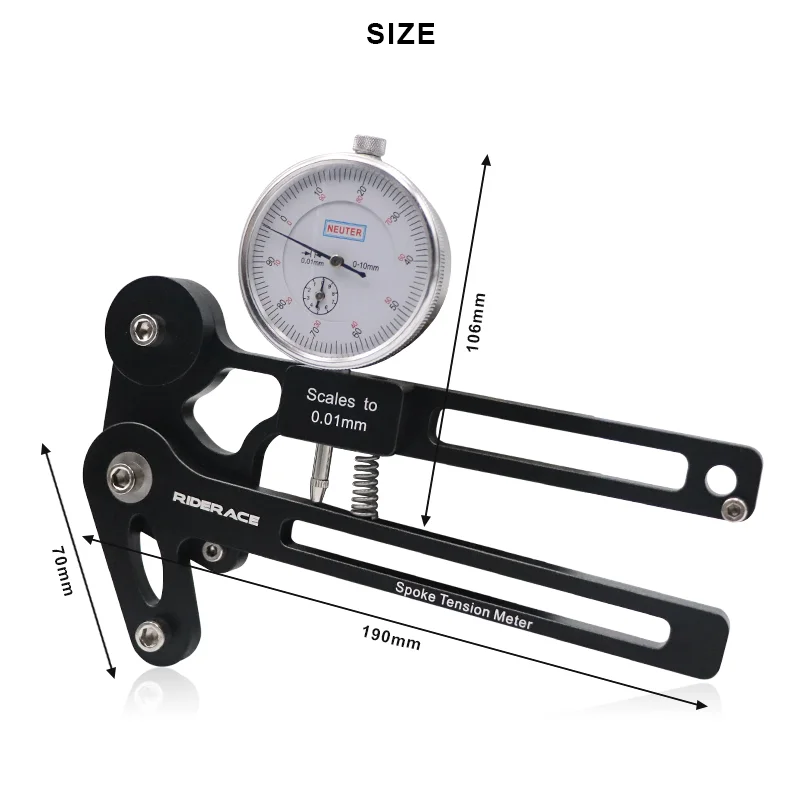 Spoke Wrench Bike Spoke Tension Meter Wrench Kit Wheel Truing
