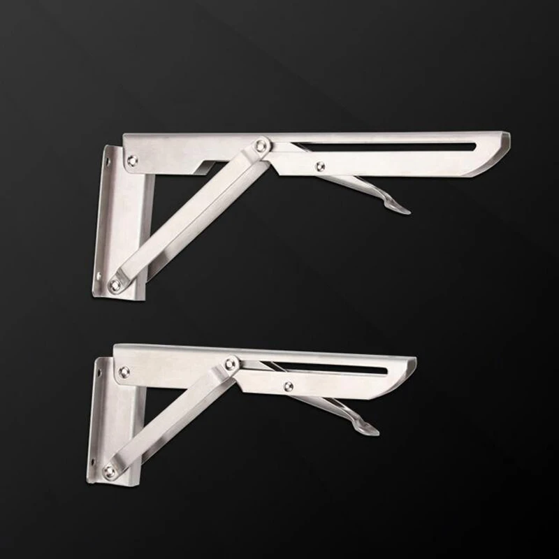 

Folding Triangular Brackets Wall Mounted K-type Shelf Brackets Foldable Shelf Brackets Collapsible Shelf Bracket