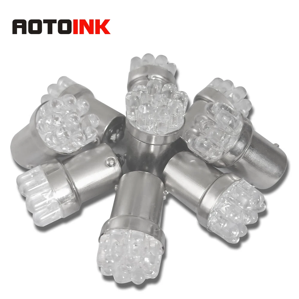 AOTOINK 1 шт. 12 В постоянного тока автомобильный светильник BA15s P21w 1156 стоп сигнал