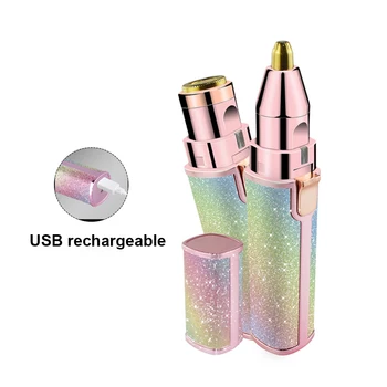

Electric Eyebrow Trimmer Makeup Painless Eye Brow Epilator Mini Electric Shaver Razor Woman USB Portable Hair Remover Machine