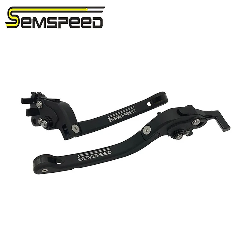 Semspeed складной тормоз-ручка сцепления-тормоз мотоцикл для Honda PCX 125 150 2012- аксессуары для мотоциклов - Цвет: Черный