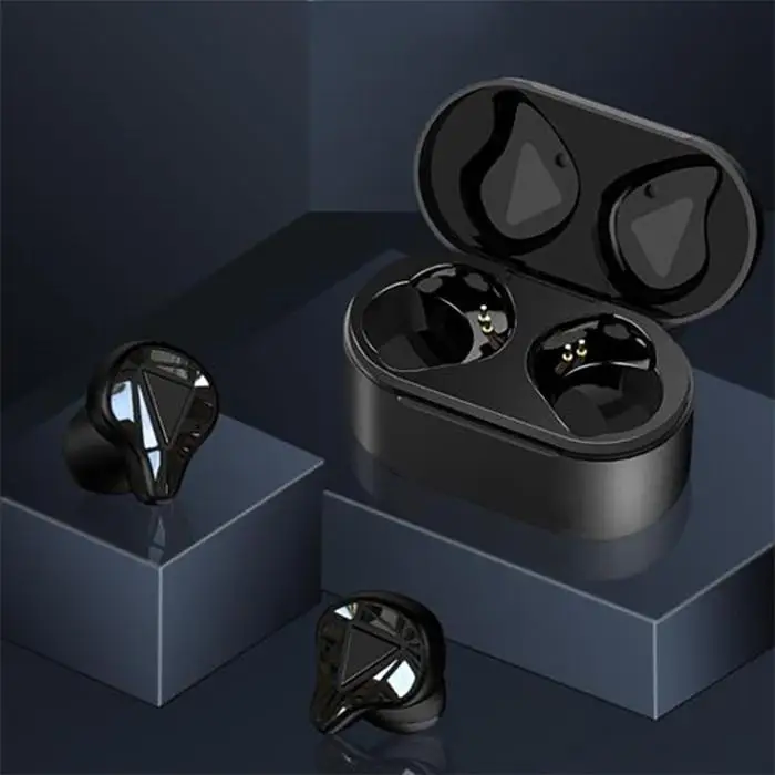 Беспроводная гарнитура Bluetooth, наушники-вкладыши, стерео музыка, 400 мАч, V5.0, наушники, 40 мАч, да, с микрофоном, около 10 м, черный