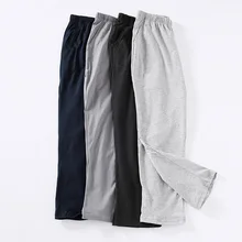 Feier; сезон весна-осень; штаны для сна Для мужчин брюки больших размеров из хлопка удобные домашние брюки свободного размера плюс Для женщин жир для отдыха пижамы брюки