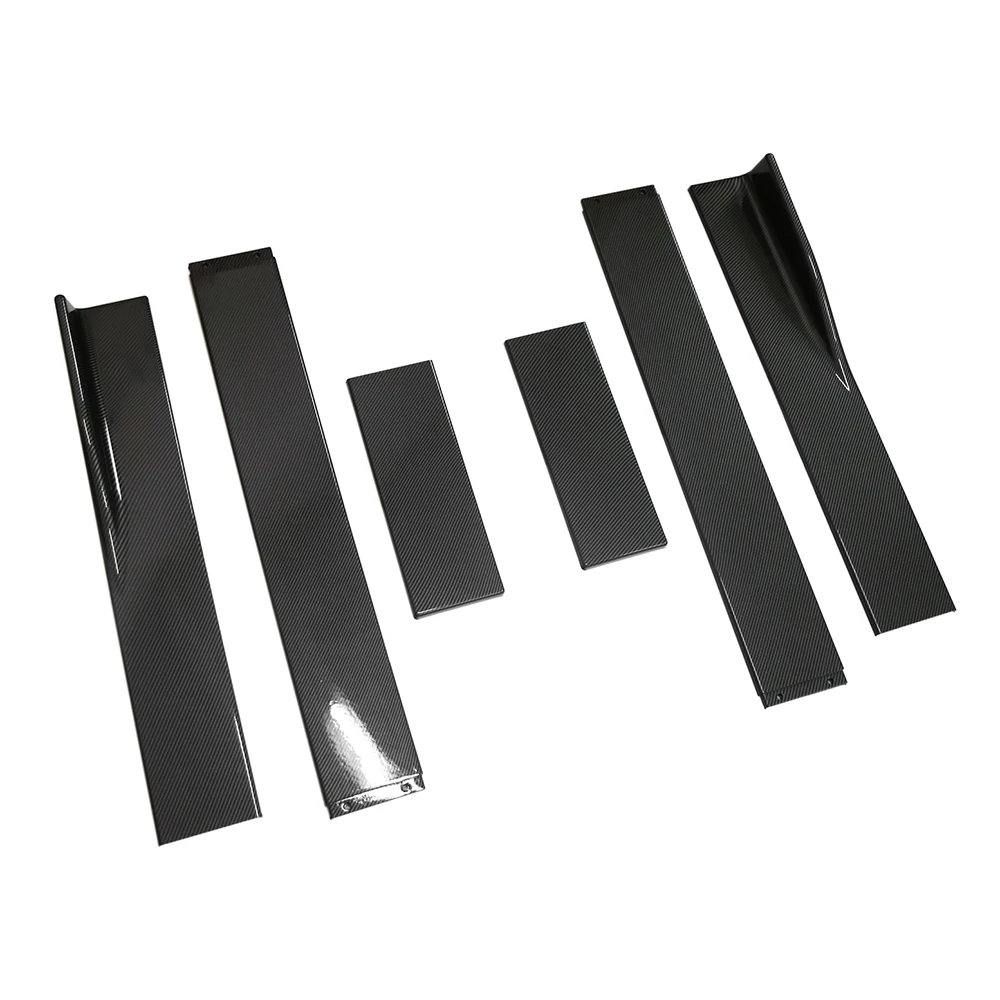 

Car Bumper Car Side Skirt Extensions 2.2M Black ABS Universal Car Bumper Car Side Skirt Extensions Car Styling