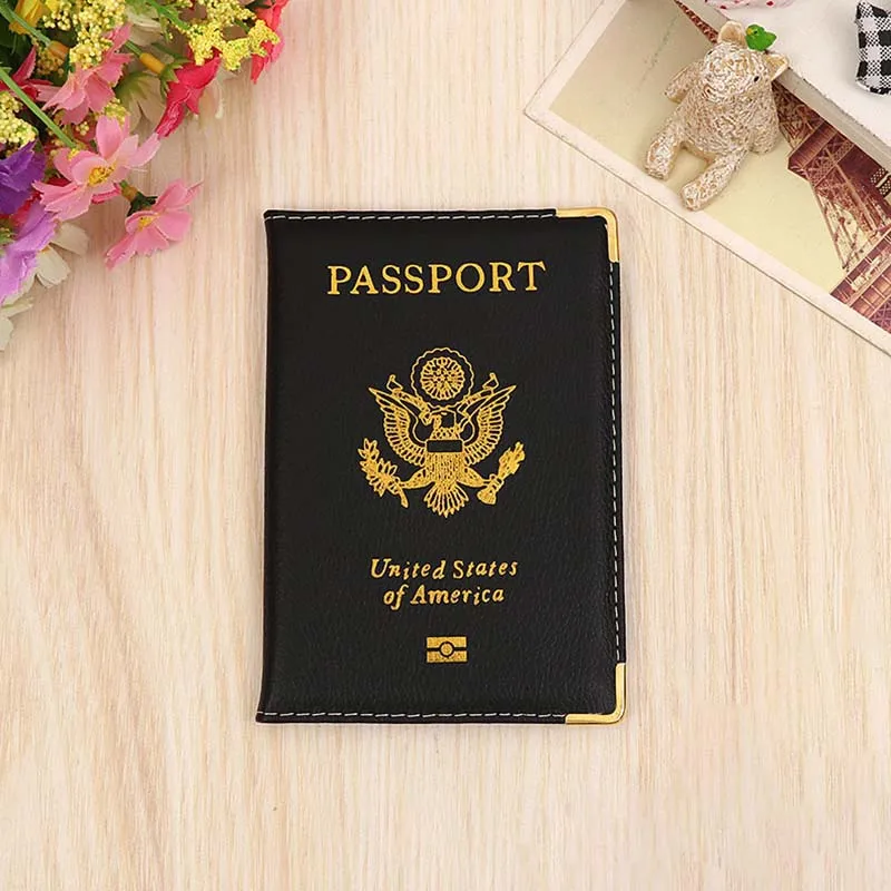Чехол для паспорта из искусственной кожи США, чехол для паспорта США, чехол для паспорта США, кошелек