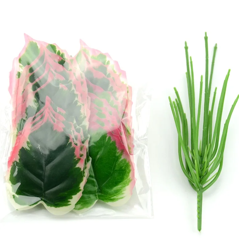 1 букет 28 см/48 см искусственный шелк зеленый лист Scindapsus Aureus для свадебных украшений поддельное дерево бонсай растение аксессуары