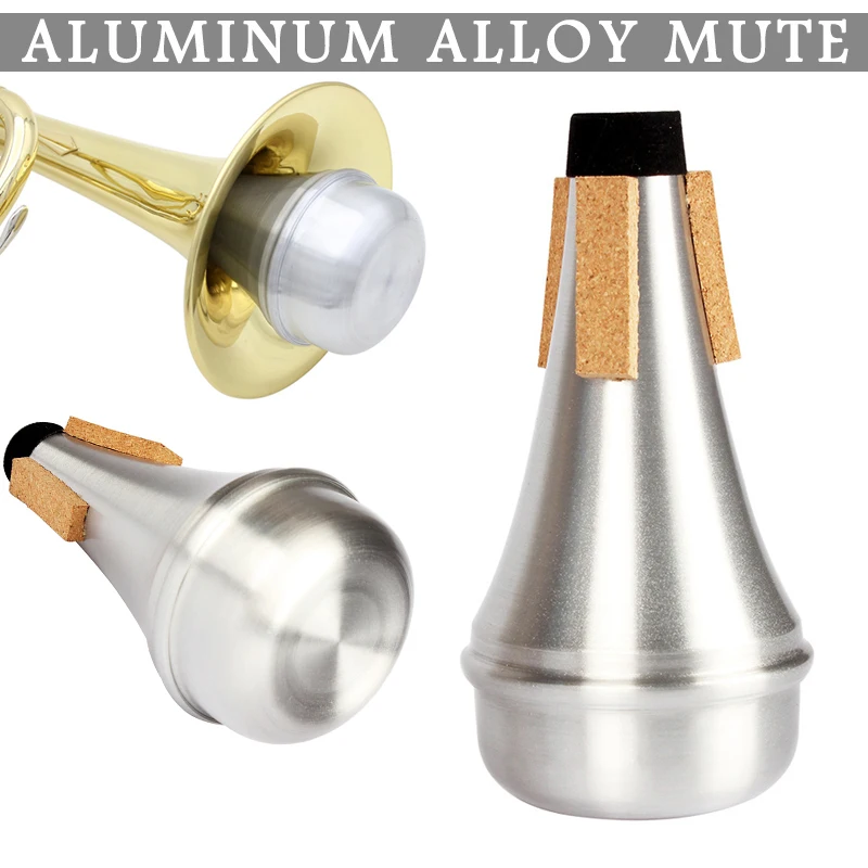 Новые трубы Mute алюминиевый сплав музыкальный инструмент Аксессуары для начинающих Практика SD669