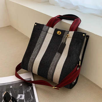 

2020 New Fashion Handbag Purse Women Shoulder Crossbody Bag High Quality Canvas Lady Girl Tote Sac Wide Strap Cross Body Bag Big
