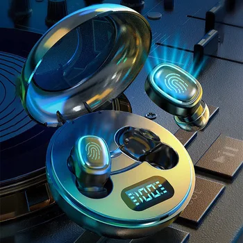 

Wireless Earbuds Bluetooth 5.0 Headset Fingerprint Smart Touch Waterproof LED Display In-Ear Sports Stereo Wireless Headset