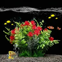 

PE Useful Aquatics Plants Aquarium Ornament Eco-friendly Fake Aquatics Plants Multi-color for Home Decor