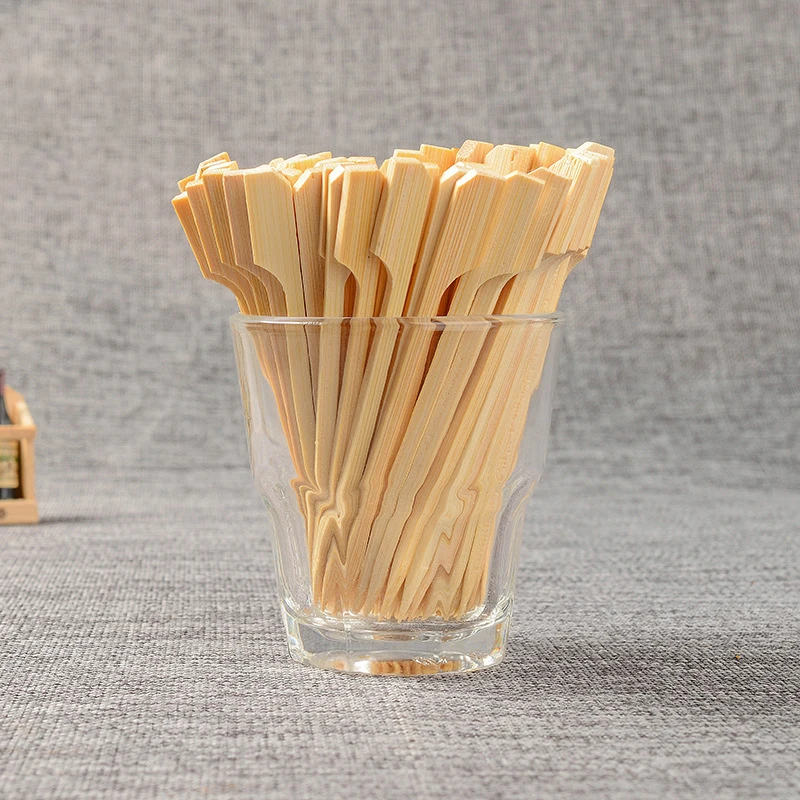 100Pcs Disposable Bamboo Sticks Barbecue Tools Natural BBQ Bamboo Skewers Camping Party For Kabob Fruit Cocktail Party BBQ Tools