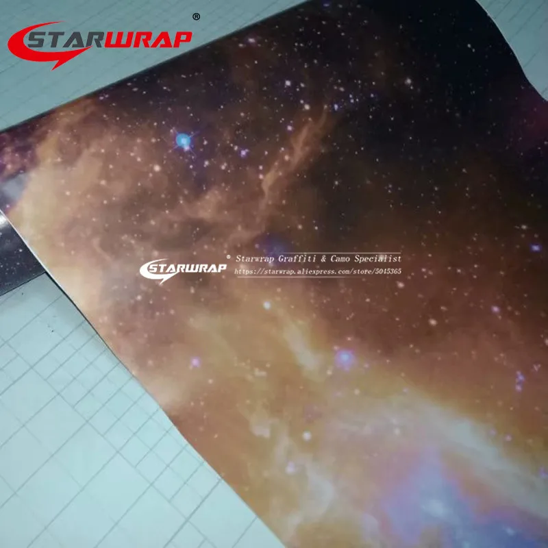 Star wrap galaxy автомобильная пленка Viny с воздушным выпуском Печатный виниловый блеск