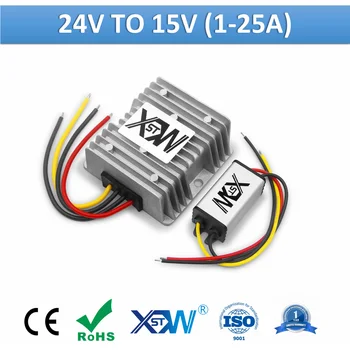 

DC DC Converter 24v to 15V Voltage Reducer Step Down Buck Converter 15v Voltage Regulator 1A to 25A Power Supply