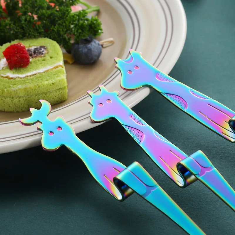 

Deer Mug Hanging Tea Coffee Stir Spoon Stainlss Steel Long Handle spoon Sugar Ice Cream Dessert Mixing Scoop kitchen accessories