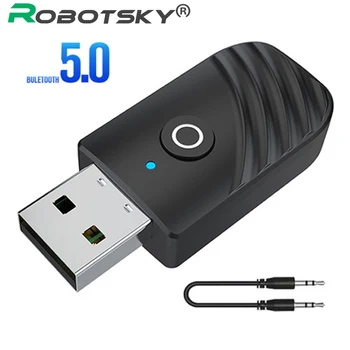 

2 In 1 Mini Wireless Bluetooth 5.0 Receiver Transmitter Adapter 3.5mm Jack For Car Laptop Speaker Music Audio Converter