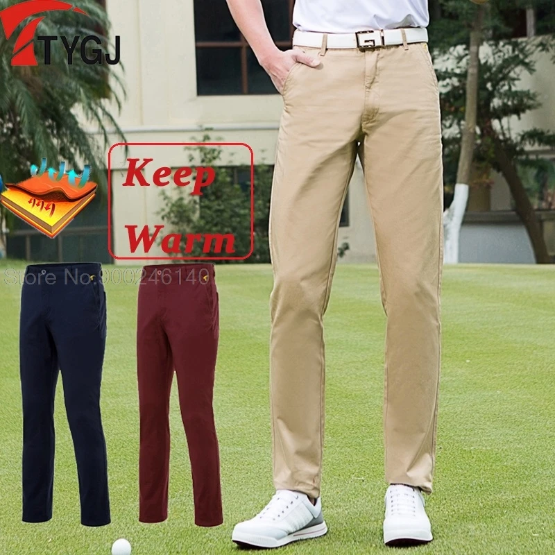 Golf Pants Men's Thicken Autumn Winter Golf Ball Pants Windproof Warm
