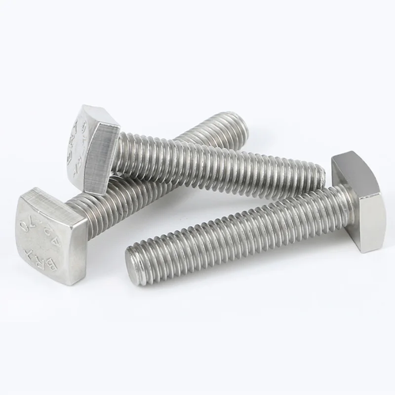 M4 M5 M6 M8 M10 M12 304 Stainless Steel Square Head Screws Bolts A2-70