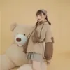 harajuku aesthetic bear anime hoodie women korean kawaii crewneck long sleeve oversized fall winter clothes kpop streetwear tops 4