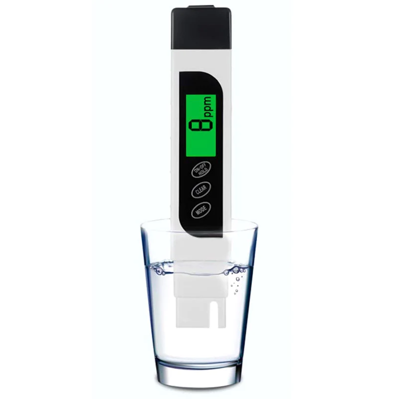 Тестер качества горячей воды 2 в 1 Набор, PH& TDS тестер воды, 0-9990 PPM, EC и измерение температуры