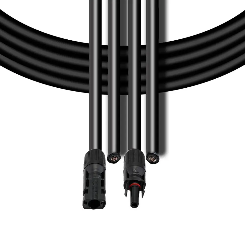 10FT 10AWG адаптер Комплект кабель для солнечных модулей с MC4 женский и мужской разъемы