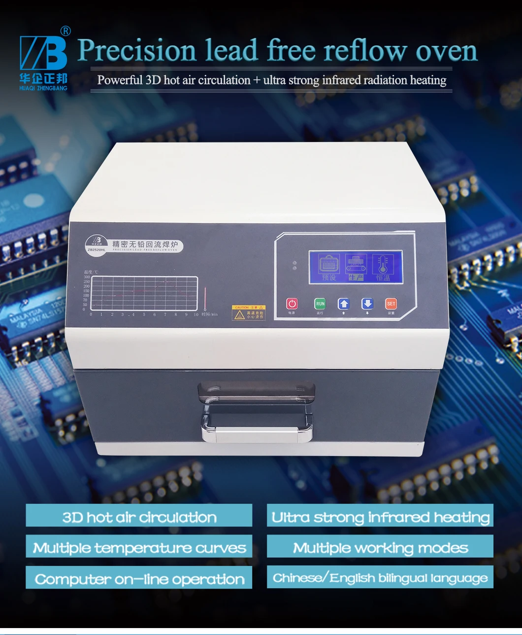 Small drawer type reflux welding package with steel net
