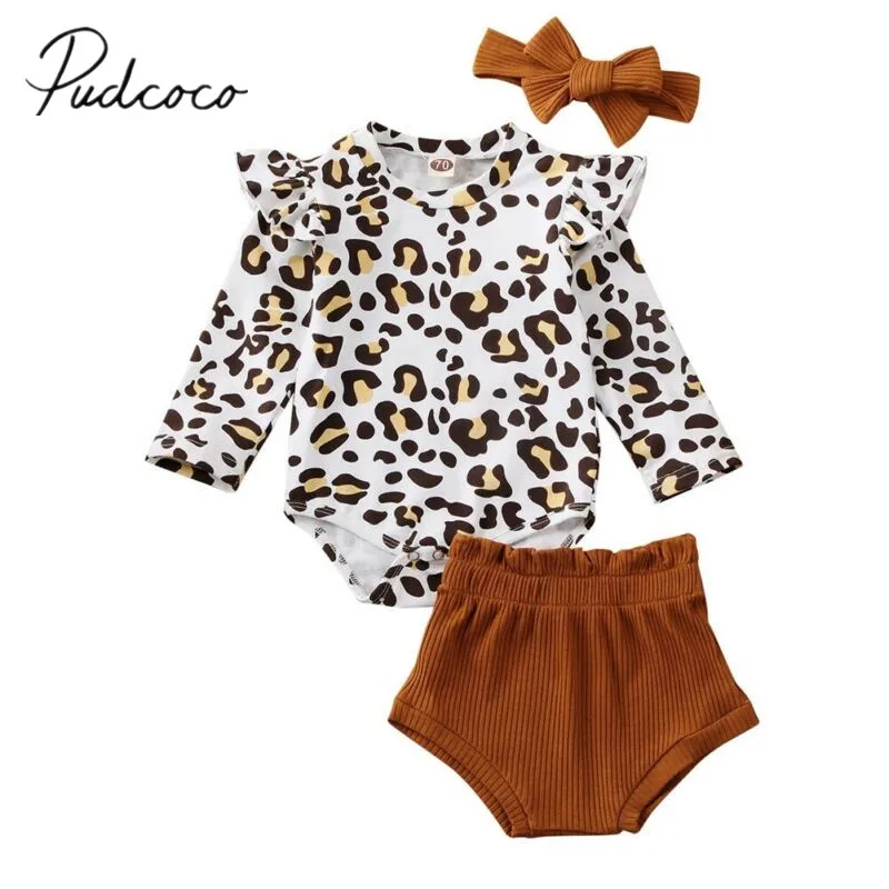 2020BabySpringAutumnClothingNewbornInfantBabyGirlLeopard