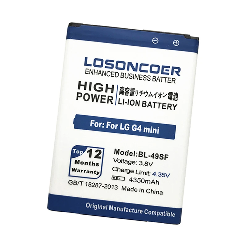 LOSONCOER 4350 мА/ч, BL-49SF телефон Батарея для LG G4 Beat G4C G4s G4 мини H515 H525N H731 H734 H735 H735L H735T H735TR H736 H736P