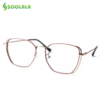 

SOOLALA High End Polygon Reading Glasses Women Glasses Woman Optic Frame Presbyopia Reading Glasses with Gift Cases