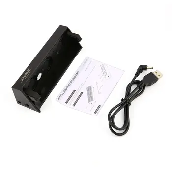 

Cooling Fan USB External Super Turbo Intelligent Temperature Cooler Heat Exhauster for PS4 Slim Gaming Console