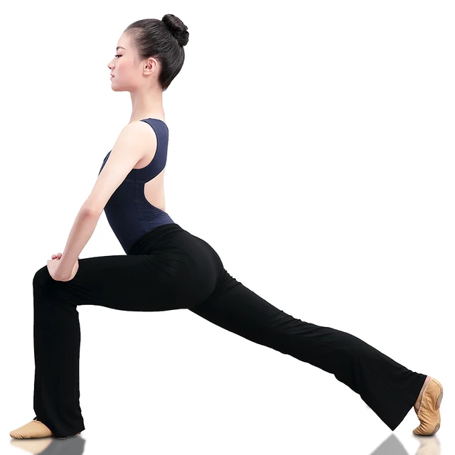 Women Yoga Pants High Waist Stretch Fitness Trousers Slim Running Sports Pants Ladies Dance Training Bell-bottoms 6