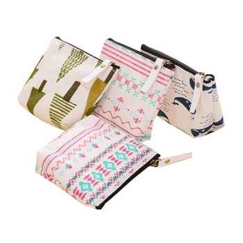 

Women Coin Holder Purse Wallet Girl Zipper Canvas Key Card Money Bag Change Case Purses