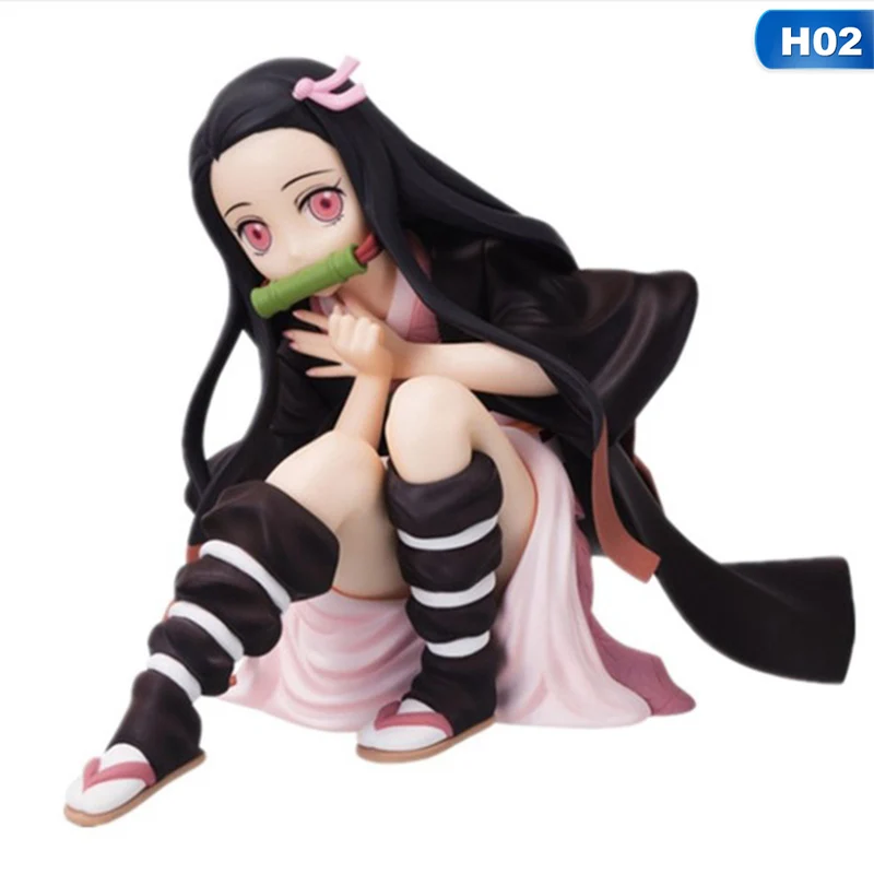 Фигурка убийцы демона Tanjirou Nezuko KUJI ПВХ фигурка игрушки Аниме Kimetsu No Yaiba фигурки модель игрушки - Цвет: 2