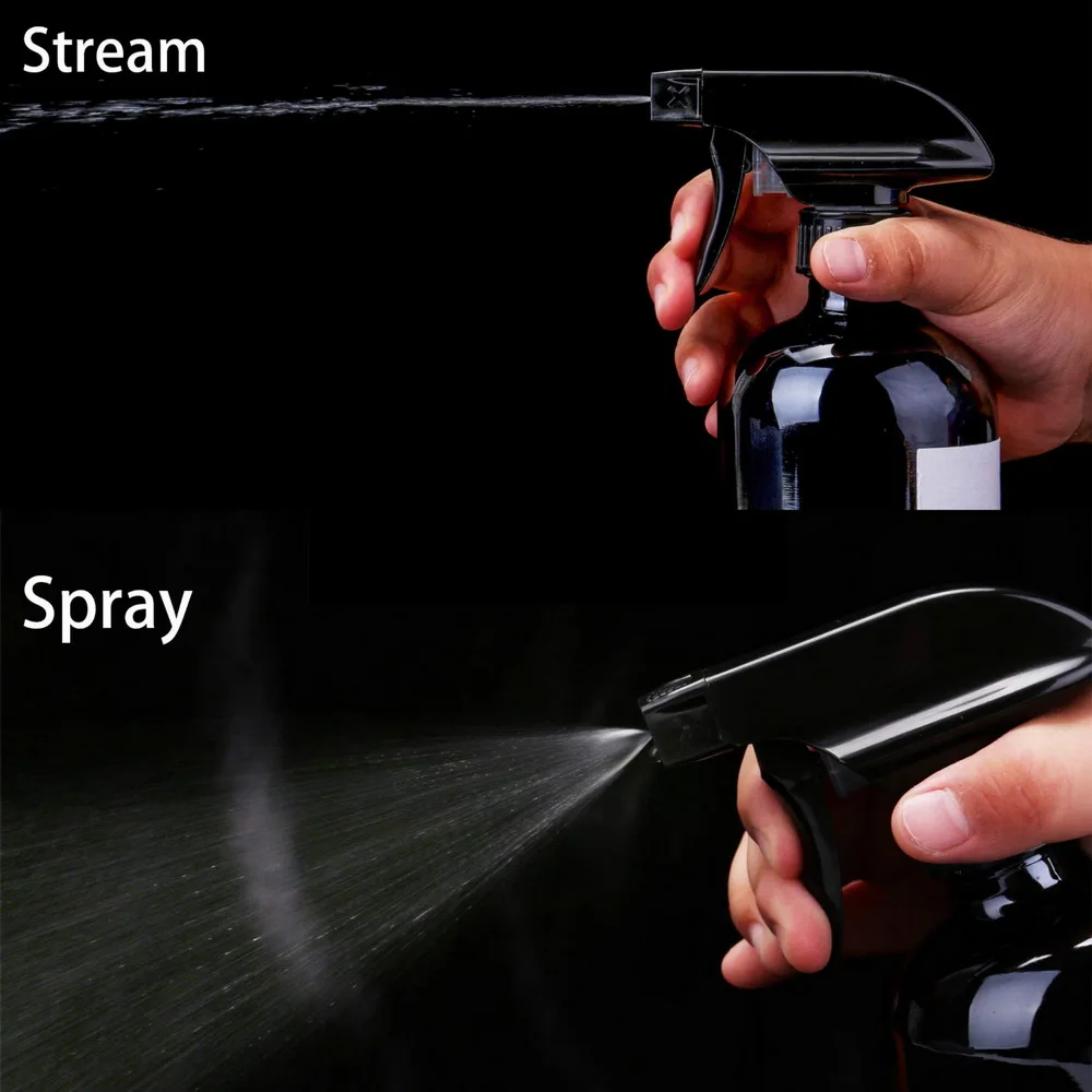 2pcs 250ml Large Clear Glass Spray Bottle with Trigger Mist Stream Sprayer Storage Cap Chalkboard Labels for Essential Oils Hair 2pcs 250ml Large Clear Glass Spray Bottle with Trigger Mist Stream Sprayer Storage Cap Chalkboard Labels for Essential Oils Hair