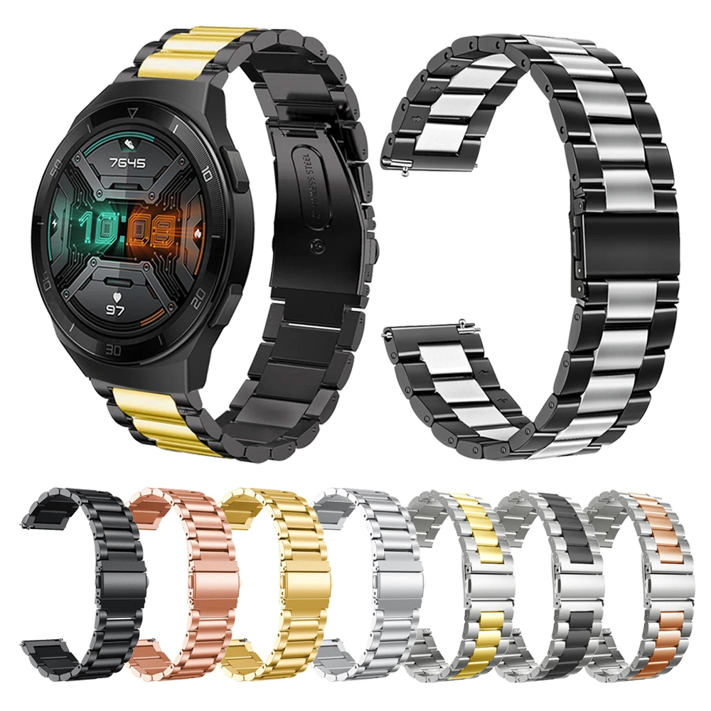 Gt2e Wrist Band Stainless Steel Watchband For Huawei Watch Gt 2e 46mm  Classic Metal Strap Bracelet Smartwatch Accessories - Watchbands -  AliExpress