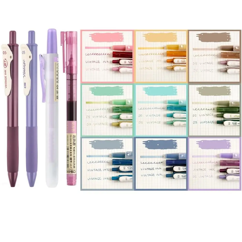 WRITECH Arts Brush Pen Set - 12 Assorted Vintage Colors - Ideal for  Lettering, Journaling, and Calligraphy