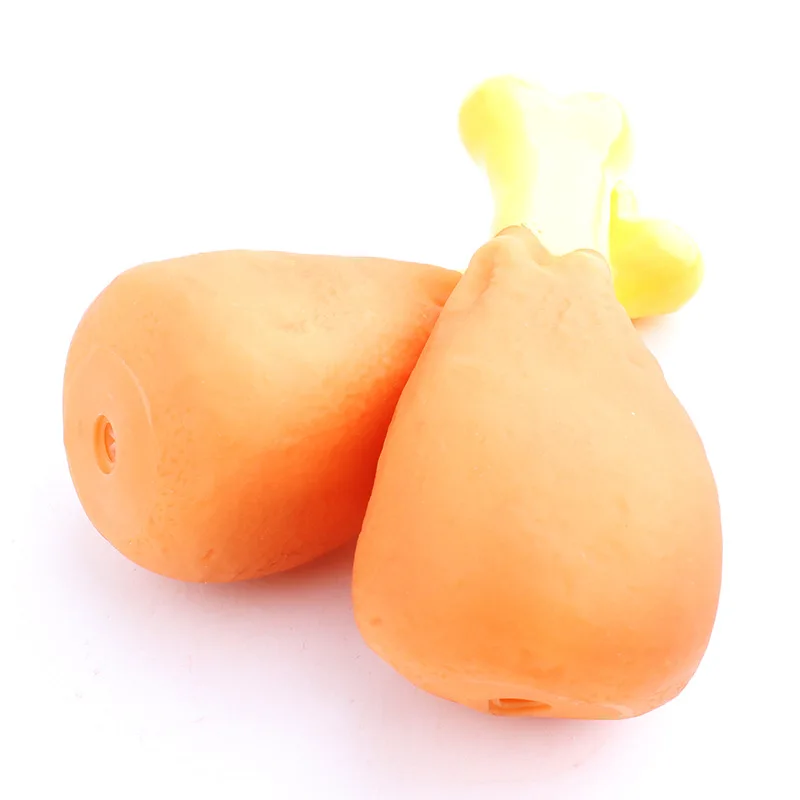 搪胶发声圆鸡腿1