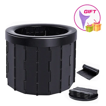 Portable Folding Toilet Commode Porta Potty Car Toilet Camping Toilet for Travel Bucket Toilet Seat for Camping Hiking Long trip 1