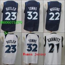 A+++ качественная женская одежда для взрослых#32 Карл-Энтони роутс 23 Jimmy Butler 22 Эндрюс Виггинс Джерси Миннесота