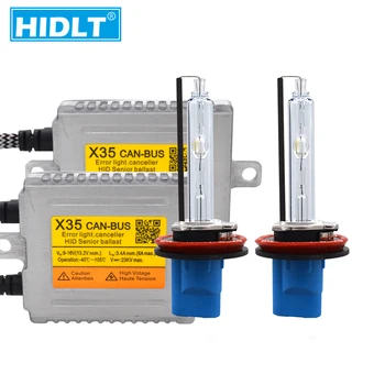 

HIDLT 35W 9012 Bixenon Car HID Headlight Kit DLT Error Free Canbus Ballast Kit Xenon D2H H1 H7 H11 HB3 HB4 5500K Headlamp Bulbs