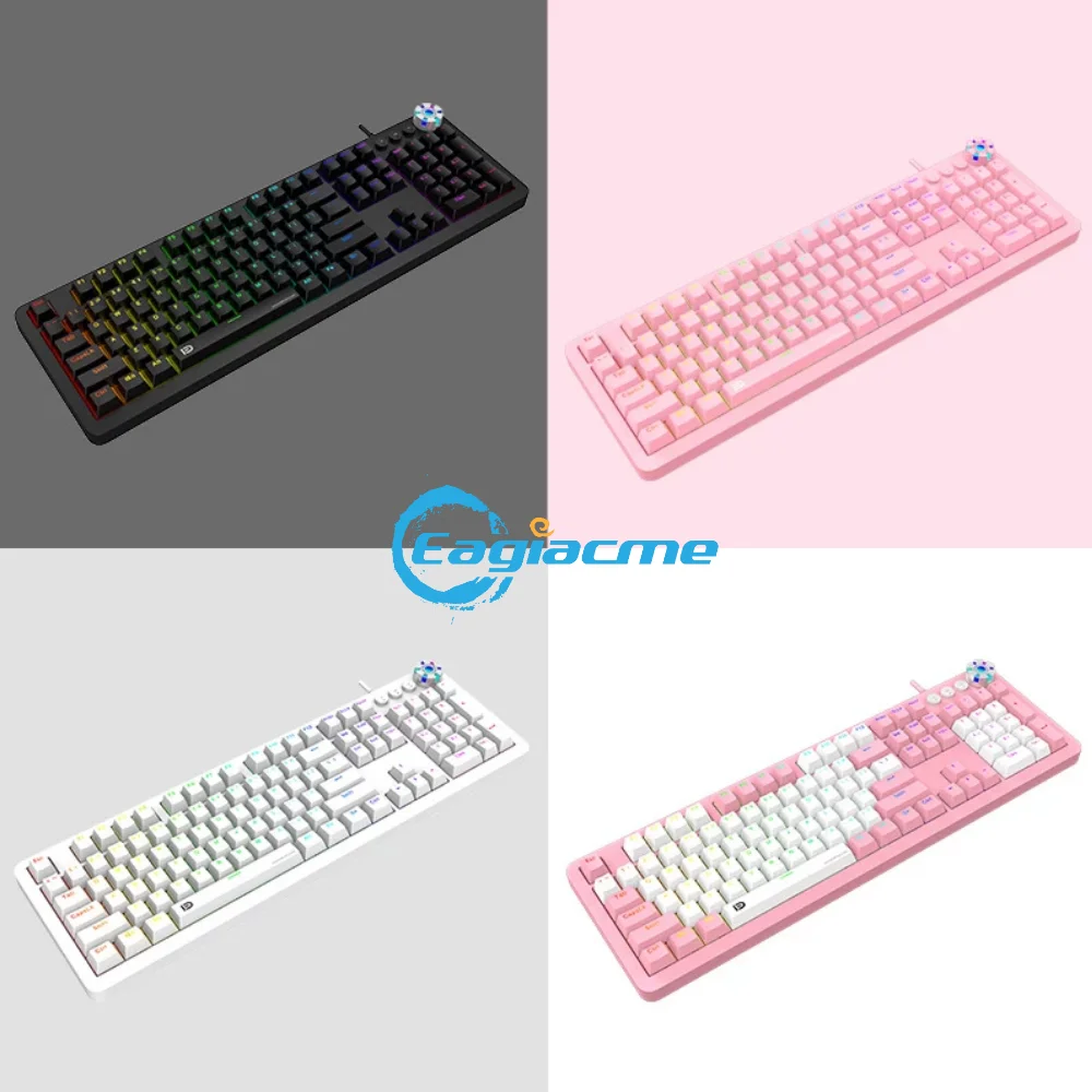 Pink Mechanical Gaming Keyboard Gamer Keycaps PBT Keycaps USB Wired Keyboard For PC/Laptop Blue/Brown/Red Switch Keyboard Pink Mechanical Gaming Keyboard Gamer Keycaps PBT Keycaps USB Wired Keyboard For PC/Laptop Blue/Brown/Red Switch Keyboard