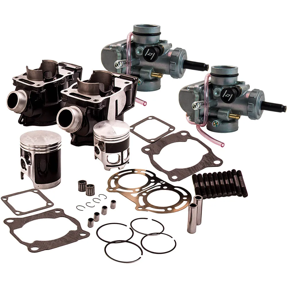 Per Yamaha Banshee Yfz350 Carburatori Cilindro Cilindro Kit Guarnizioni Fasce Elastiche