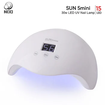 

NOQ SUN5 Mini Max30W UV LED Lamp For Nails Dryer 15 Beads Ultraviolet Lamp For Manicure For Gel Polish Professional Nail Machine