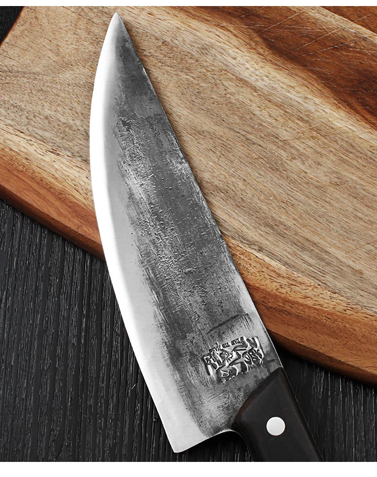 Andmade кованый кухонный нож тутового нарезки нож профессиональный китайский стиль для шеф-повара режущий мясной овощной нож Кливер