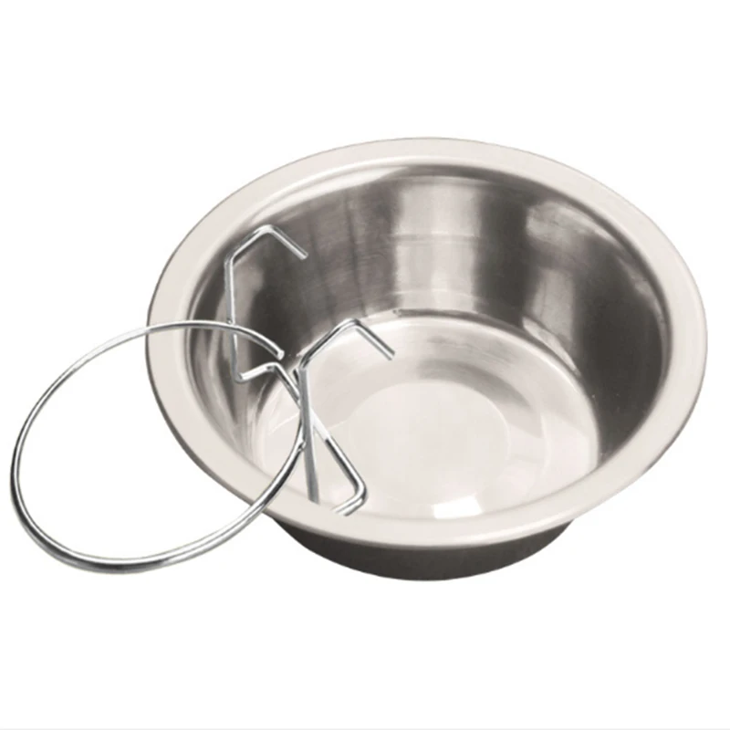 Stainless Steel Pet Dog Cat Food Water Bowl With Hook Pet Food Water Container Dispenser Automatic Pet Feeder Small Size images - 6